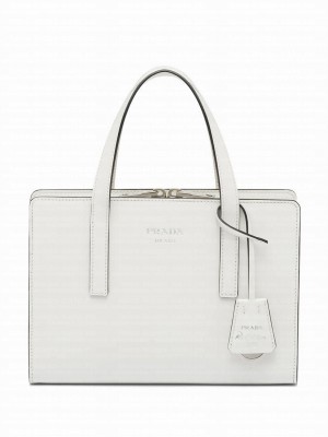 Prada Re-Edition 1995 Brushed-Leather Mini Handbag Cream