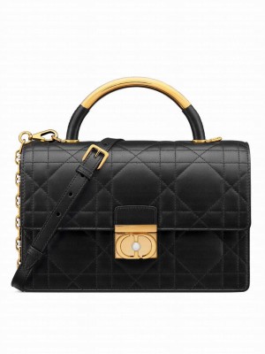 Christian Dior Medium Dior Ange Bag Black