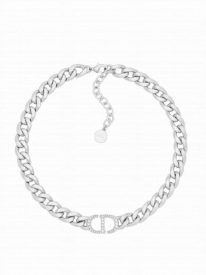Christian Dior Women's 30 Montaigne Necklace Silver