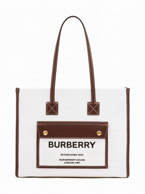 Burberry Large Freya Tote Bag Coffee
