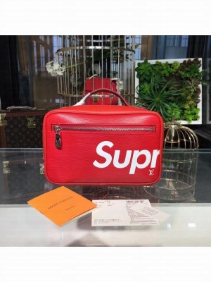 Louis Vuitton x Supreme Handy Clutch Bag Epi Canvas Leather Fall/Winter 2017 Collection M64572, Red