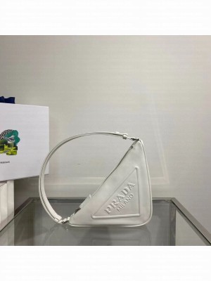Prada Padded nappa leather handbag 1BE003 white