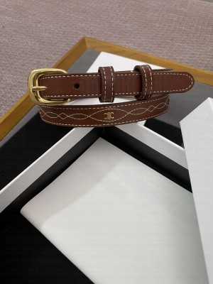 CELINE WIDTH 1.8CM SMALL WESTERN BELT IN TAURILLON LEATHER 030