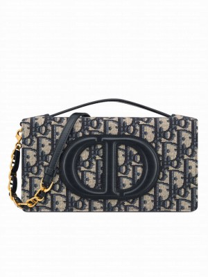 Christian Dior CD Signature Mini Bag Dark Blue