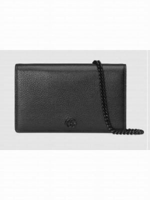 Gucci GG Marmont chain wallet 497985 black