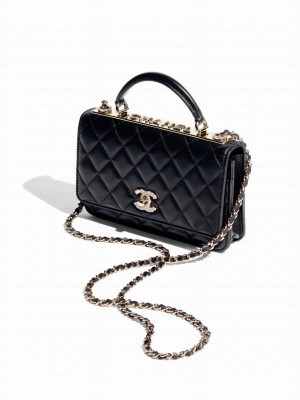 Chanel Wallet On Chain Black