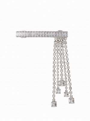 Miu Miu Hair Clip With Pendants Silver