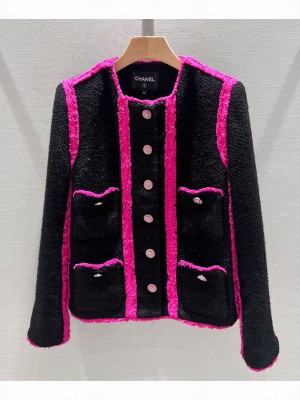 Chanel Women's Tweed Jacket Pink