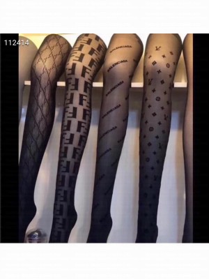 Fendi FF Transparent Tights Black 03 2019 Collection
