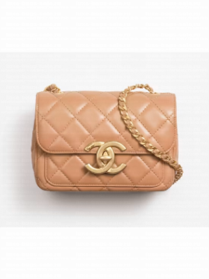 CHANEL MINI FLAP BAG AS5026 Dark Beige