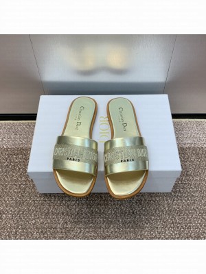 Christian Dior Women's Dway Slide Gold