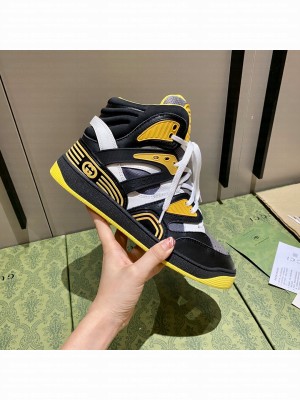 Gucci Unisex Basket High-Top Sneakers 05 2021 Collection