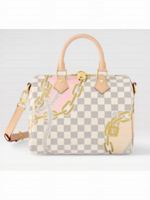 Louis Vuitton Speedy Bandouliere 25 N40473 white