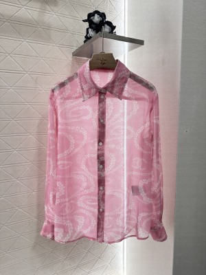Chanel Printed Shirt Pink