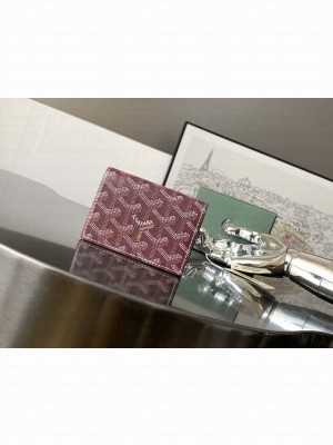 Goyard Malesherbes Card Wallet Burgundy