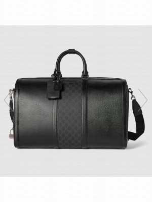 Gucci Original Leather GG Supreme Travel Bag 795457 Black