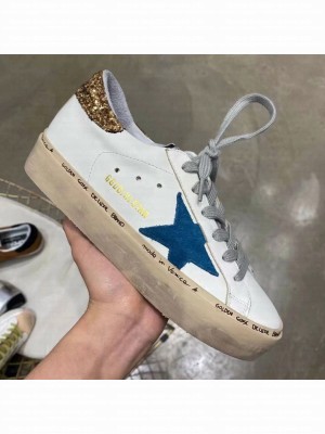 Golden Goose GGDB Calfskin Sneaker White/Blue Spring/Summer 2021 Collection 08