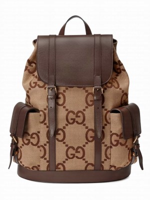 Gucci Backpack With Jumbo GG Dark Coffee