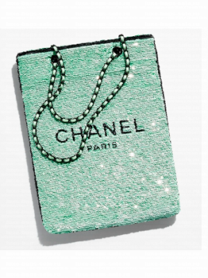 Chanel SHOPPING BAG AS4856 Green & Black