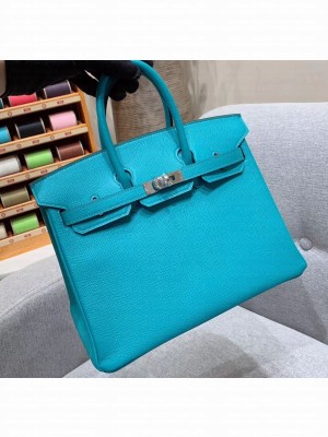 Hermes Birkin 25cm Bag in Original Epsom Leather Turquoise
