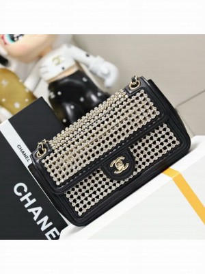 Chanel small flap bag AS4962 black&gold