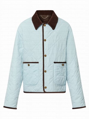 Louis Vuitton Women's Monogram Padded Cotton Jacket Blue