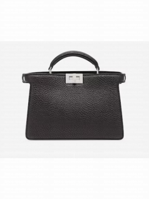 Fendi Peekaboo ISeeU XCross leather bag 7VA582A black
