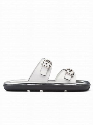 Prada Women's Leather Sandals White