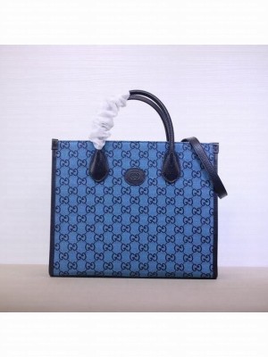 Gucci GG small tote bag 659983 blue