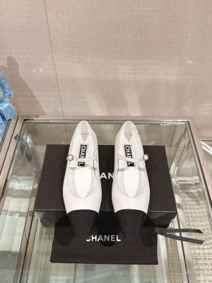 Chanel Women's Mary Jane Flat Ballet White