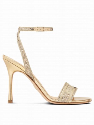 Christian Dior Women's Dway Heeled Sandal Golden