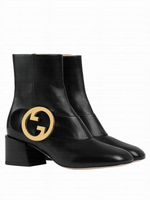 Gucci Women's Blondie Ankle Boot 700016 Black