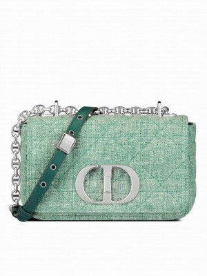 Christian Dior Small Dior Caro Bag Green