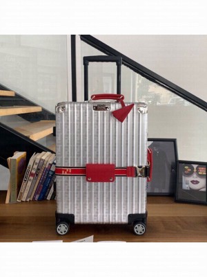 Fendi x Rimowa FF Silver Luggage Red Band 20/26/29 inches 2019 Collection