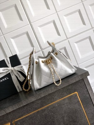 CHANEL 25 MINI HANDBAG AS5631 white