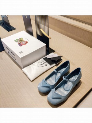 Prada Patent Leather Pumps 1I771M Blue 2022 Collection