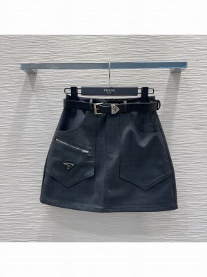 Prada Short Skirt Grey/Black 2025