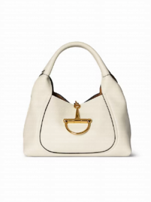 GUCCI SOFTBIT MEDIUM TOP HANDLE BAG 837467 White