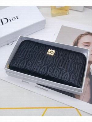 Christian Dior Zipped Long Wallet Black