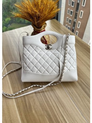 CHANEL 31 MINI SHOPPING BAG AS4133 white