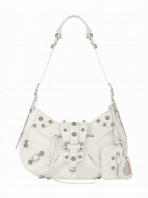 Balenciaga Le Cagole Medium Shoulder Bag Cream