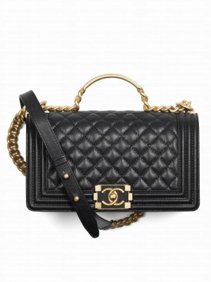 Chanel Boy Chanel Flap Bag With Handle A94804 Black