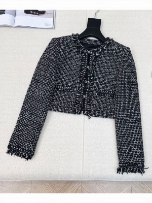 Chanel Women's Tweed Jacket Black