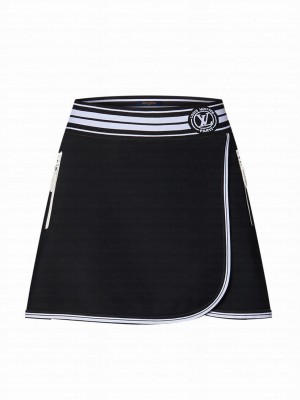 Louis Vuitton Women's LV Stripe Hybrid Skirt Black