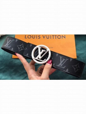 Louis Vuitton Width 3cm LV Circle Belt Black/White