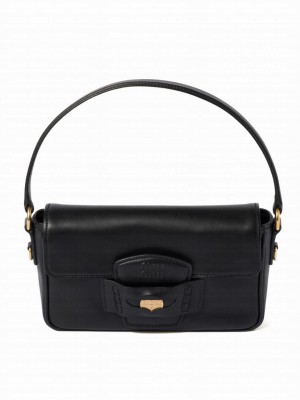 Miumiu Penny Leather Bag Black