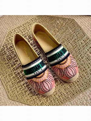 Dior Granville Espadrilles in Muliticolor In Lights Embroidery Spring/Summer 2021 Collection