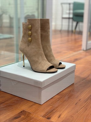 Balmain 10.5cm Open toe Beige Boots 2022 Collection