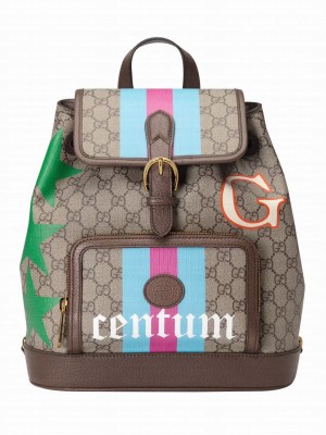 Gucci Backpack With Interlocking G 674147 Dark Coffee
