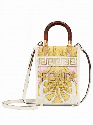 Fendi Mini Sunshine Shopper Pink
